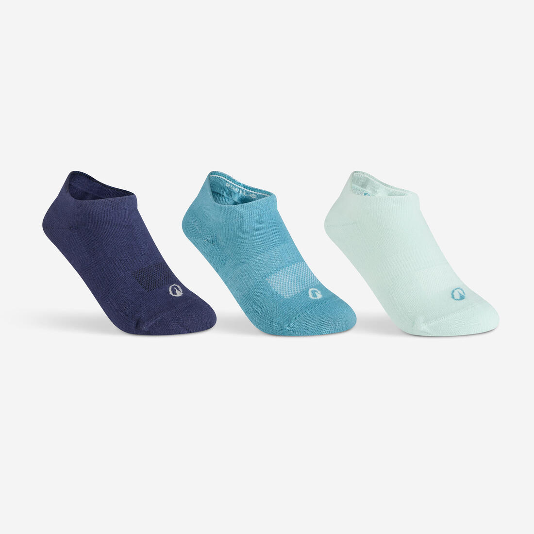 article en promo : CHAUSSETTES DE SPORT ENFANT BASSES ARTENGO RS 160 BLANC ROSE LOT DE 3