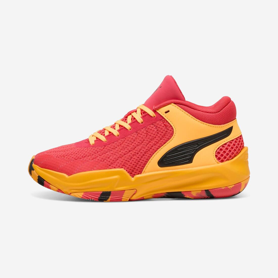 article en promo : Chaussure de basketball junior - puma court pro gris et