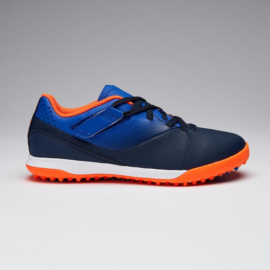 article en promo : Chaussure de football enfant tf  à scratch agility 500 bleu et marine