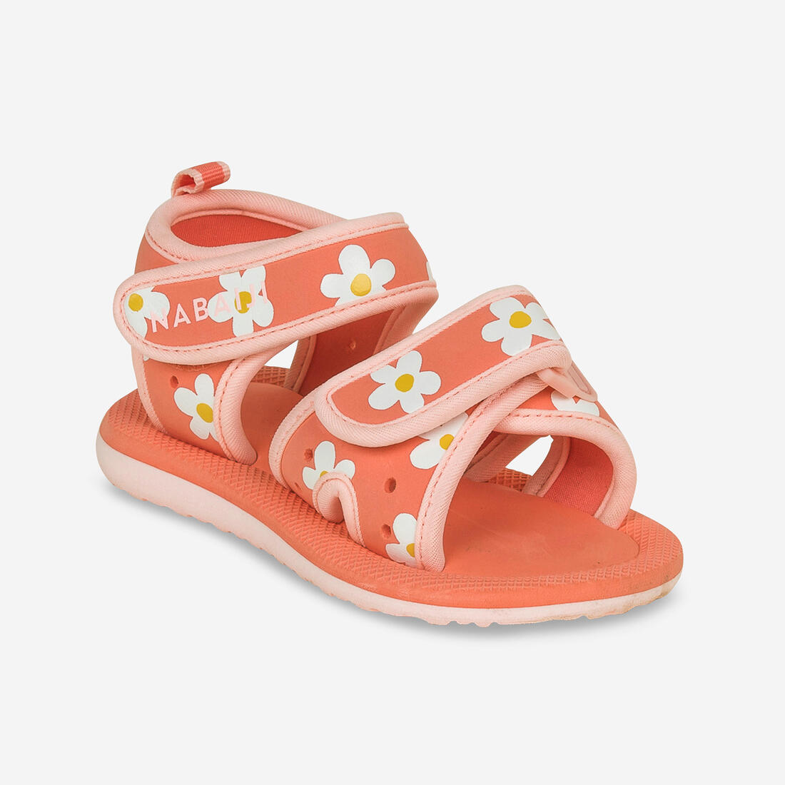 article en promo : Chaussure sandale natation bébé rose imprimé flamingo