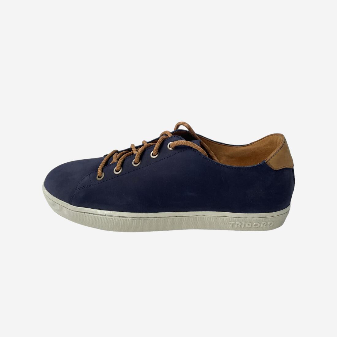 article en promo : Chaussures bateau homme en cuir 500 low