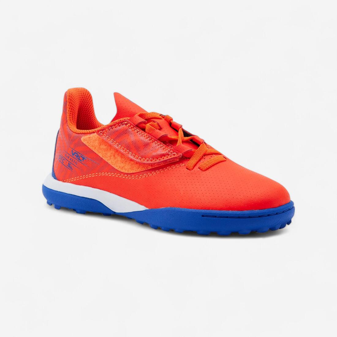 article en promo : Chaussures de football à scratch enfant, Viralto I turf orange et