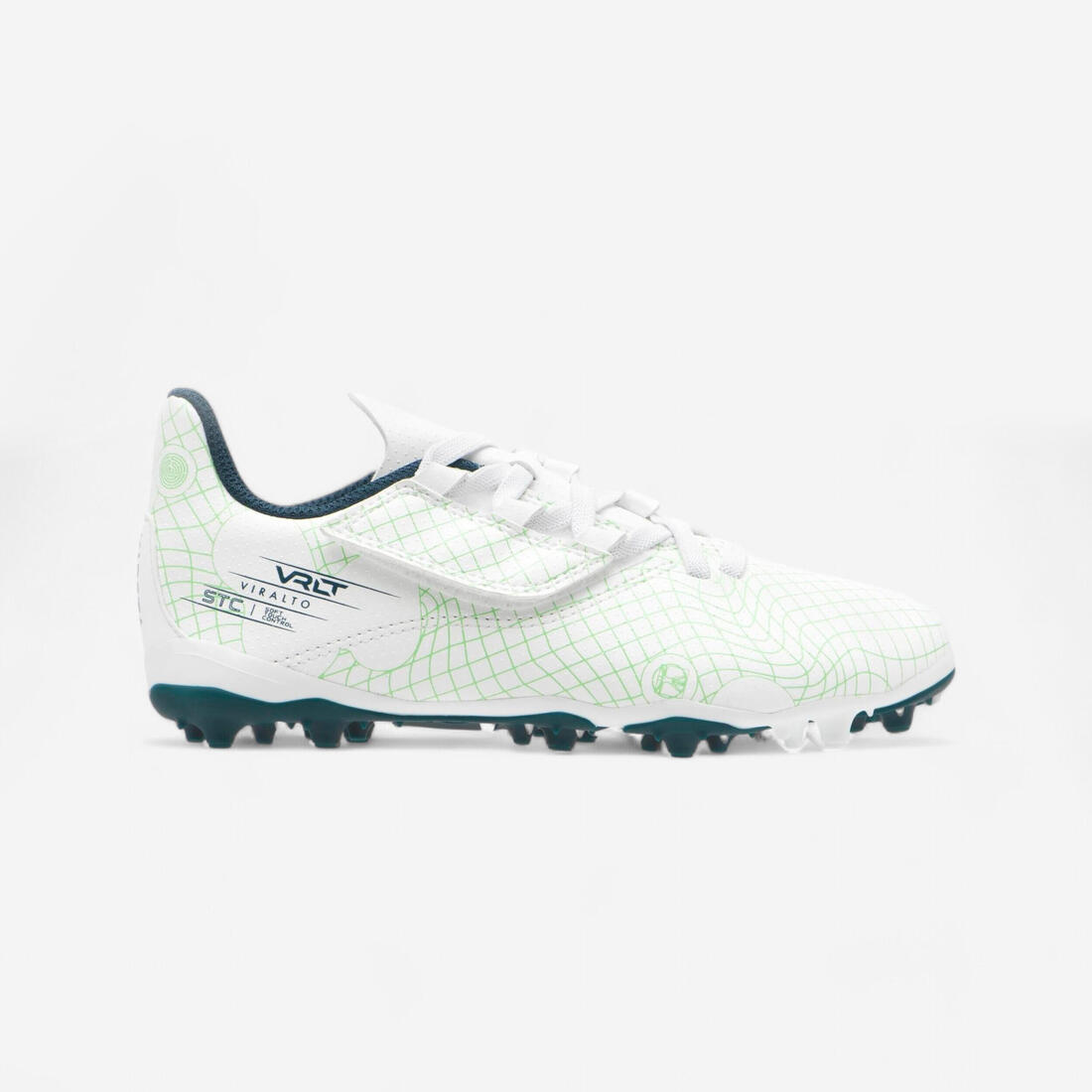article en promo : Chaussures de football enfant a scratch viralto i easy mg/ag orange et