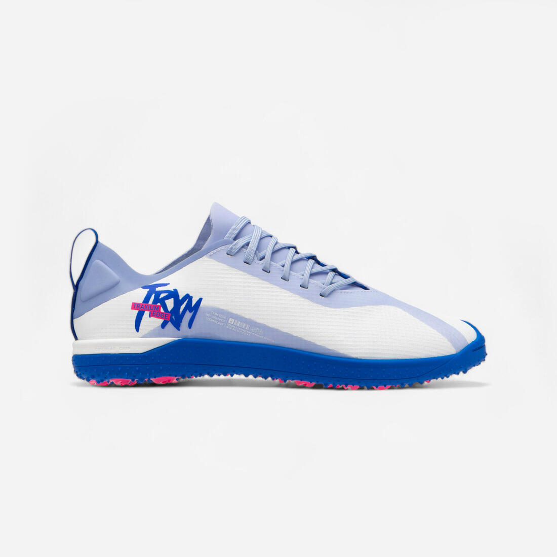 article en promo : Chaussures de football traxium edge turf .tf blanc bleu