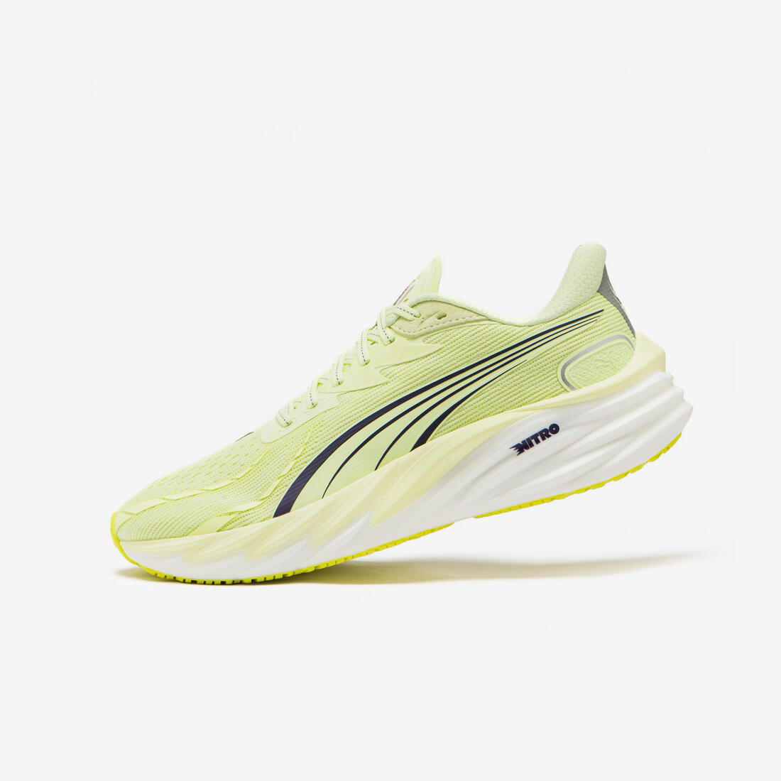article en promo : Chaussures de running homme, puma velocity nitro 4 grises et bleues