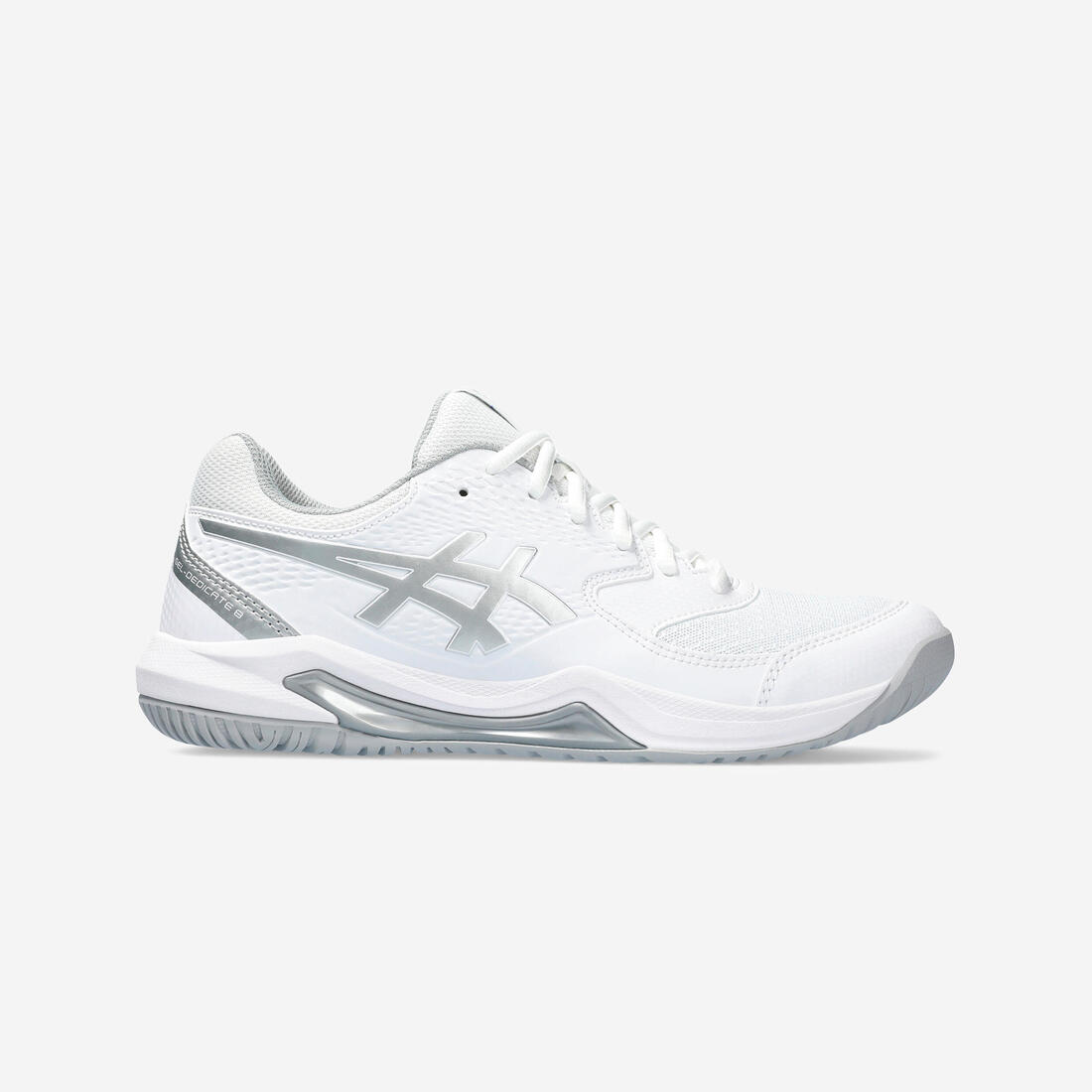 article en promo : Chaussures de tennis femme multicourt - gel dédicate 8 blanc argent