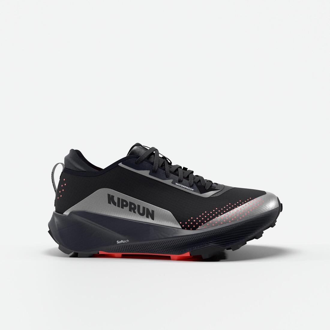 article en promo : Chaussures de trail running imperméables femme, kiprun kipsummit wp vert et