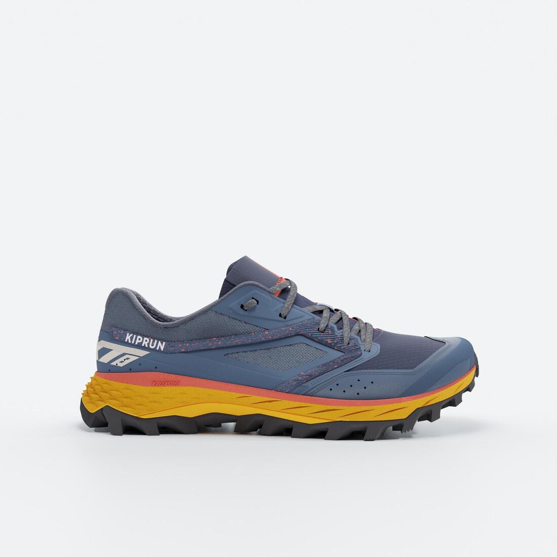 article en promo : Chaussures de running trail homme, kiprun xt8 mango, bleu et
