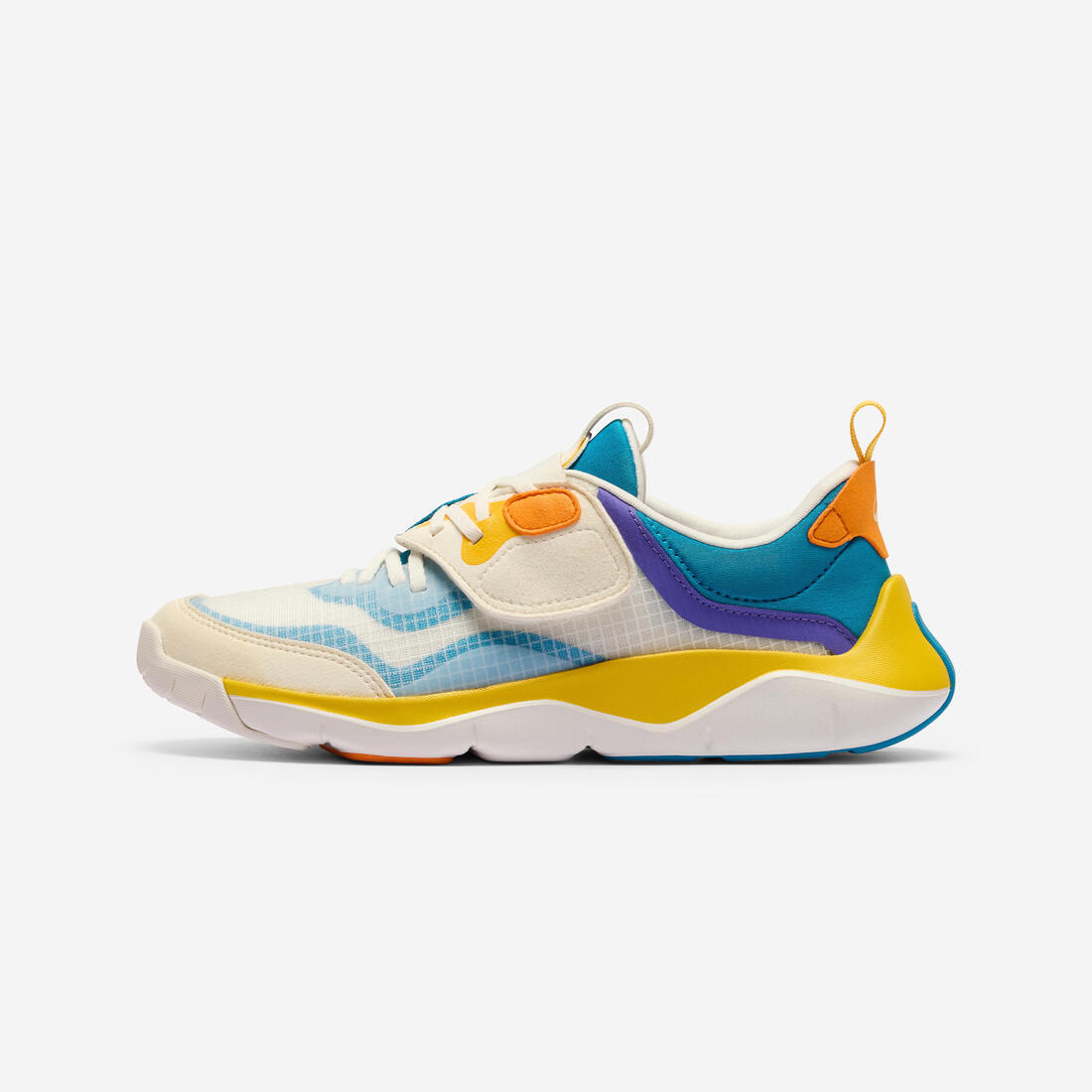 article en promo : Chaussures de sport à scratch faciles à enfiler enfant,playful city multicoclore
