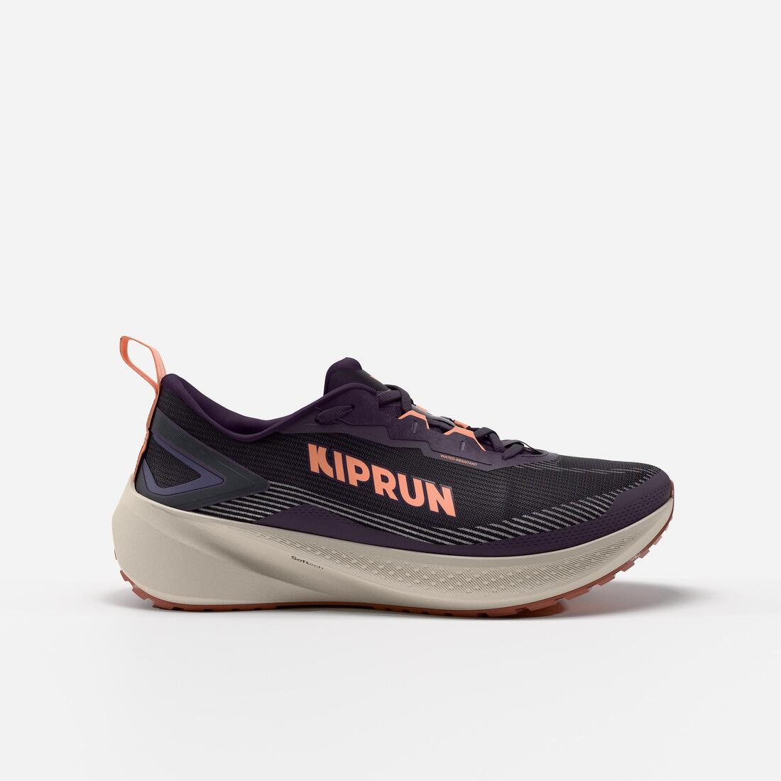 article en promo : Chaussures running déperlantes femme, KIPRUN KIPCORE WR, violette