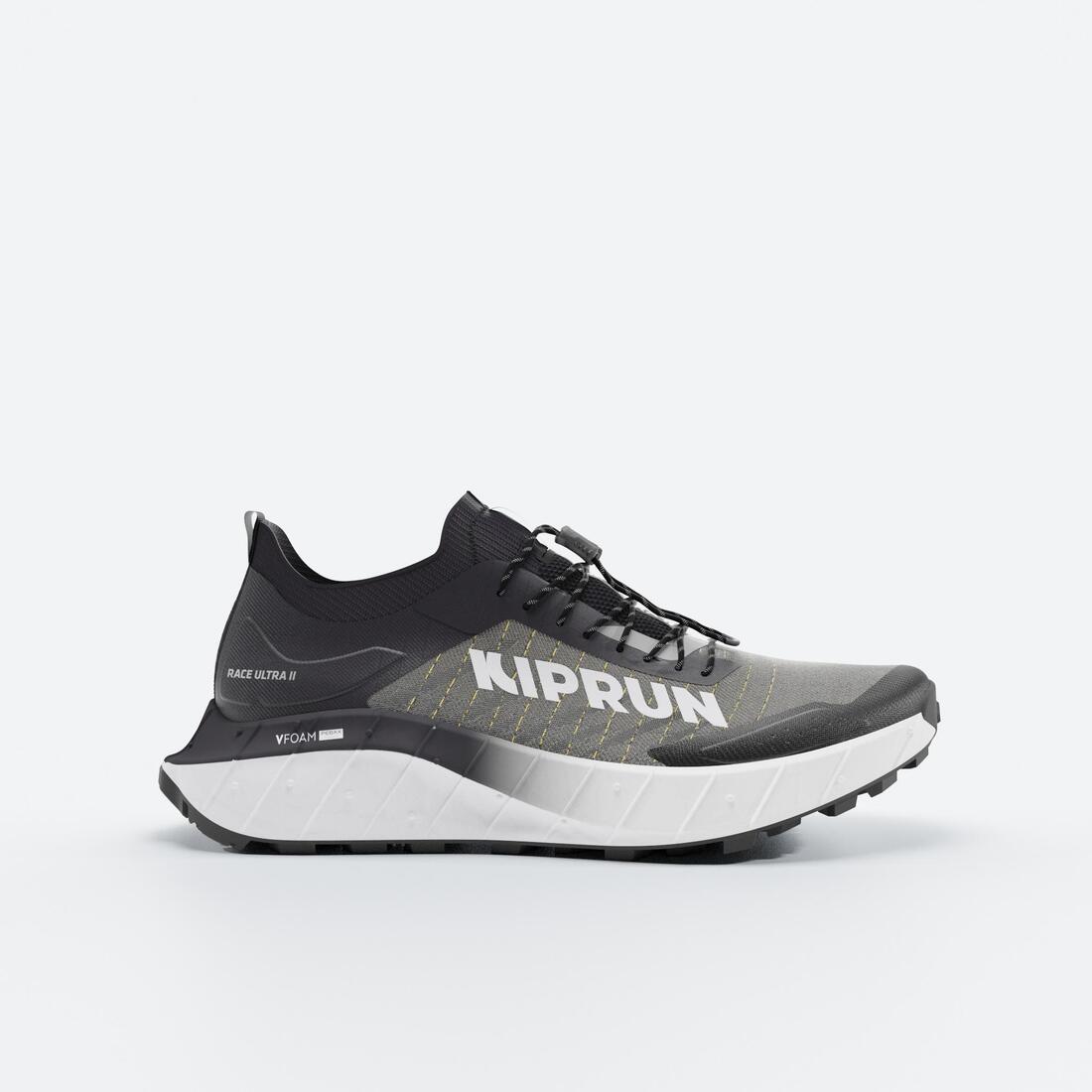 article en promo : Chaussures de running trail homme, kiprun race ultra 2, noir