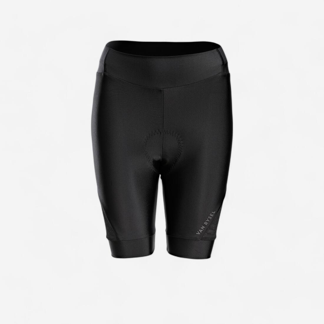 article en promo : Cuissard de Vélo Route été sans bretelles Femme - Discover noir/corail