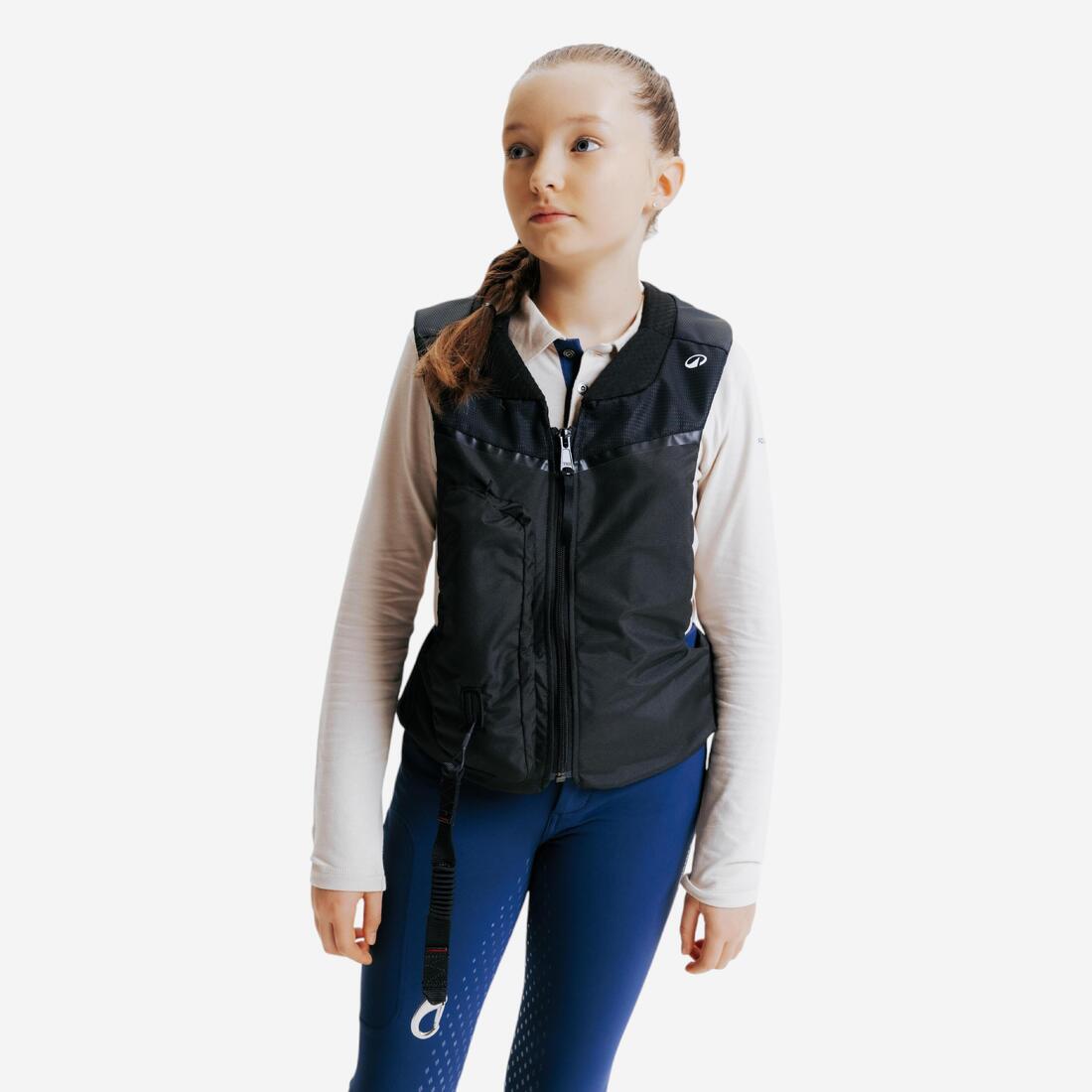 article en promo : Gilet de protection airbag équitation junior