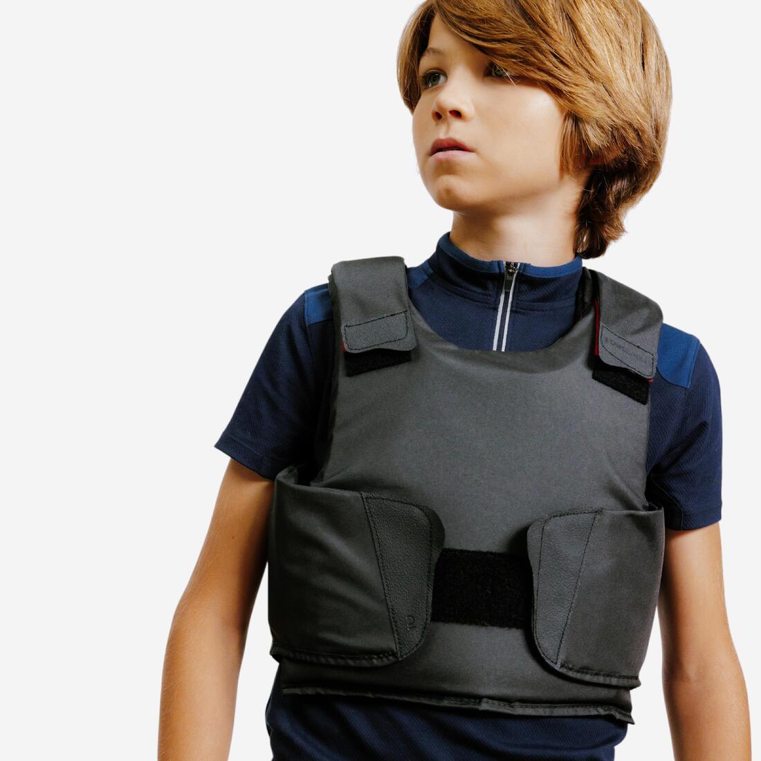 article en promo : Gilet de protection équitation enfant niv 2 - 100 noir