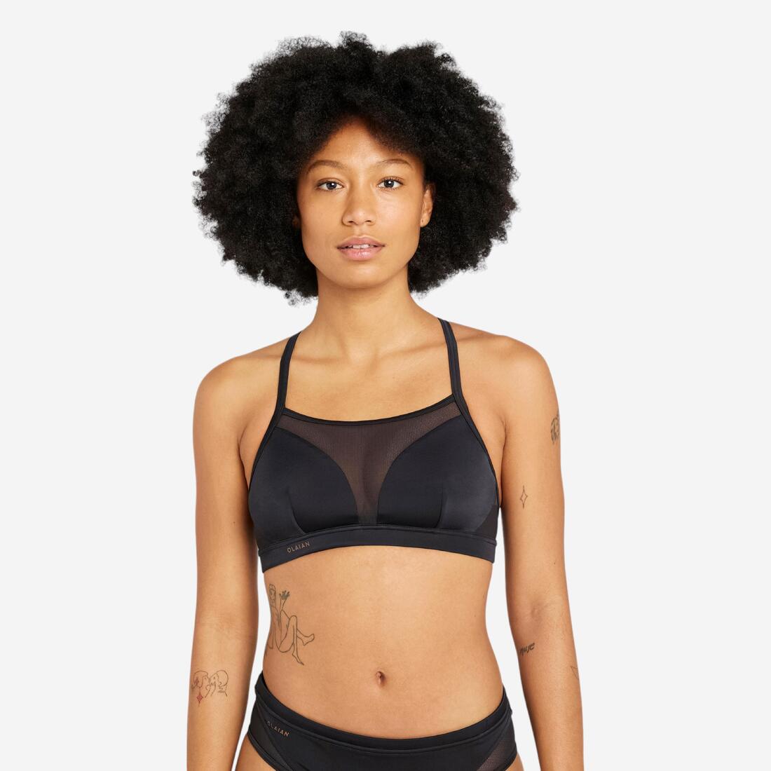 article en promo : Haut de maillot de bain brassière femme - elise noir