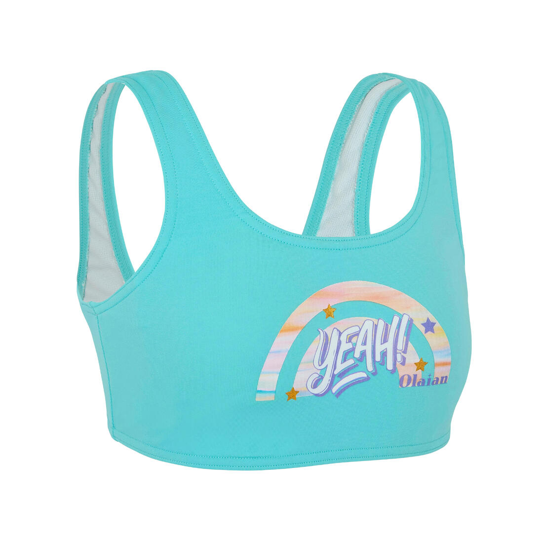 article en promo : Haut de maillot de bain brassiere lana fille 500 glory white