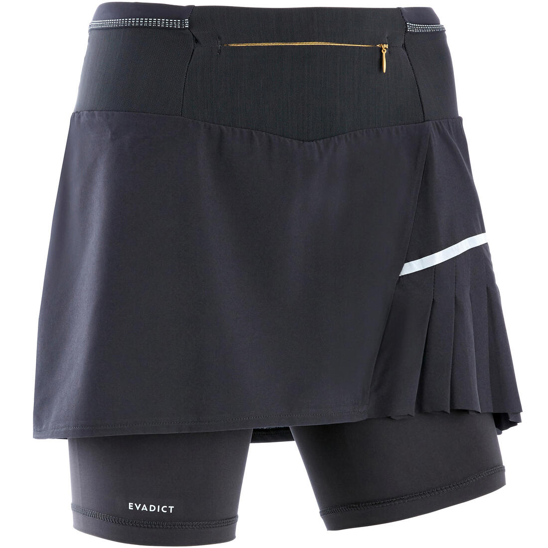 article en promo : Jupe cuissard trail running femme noir