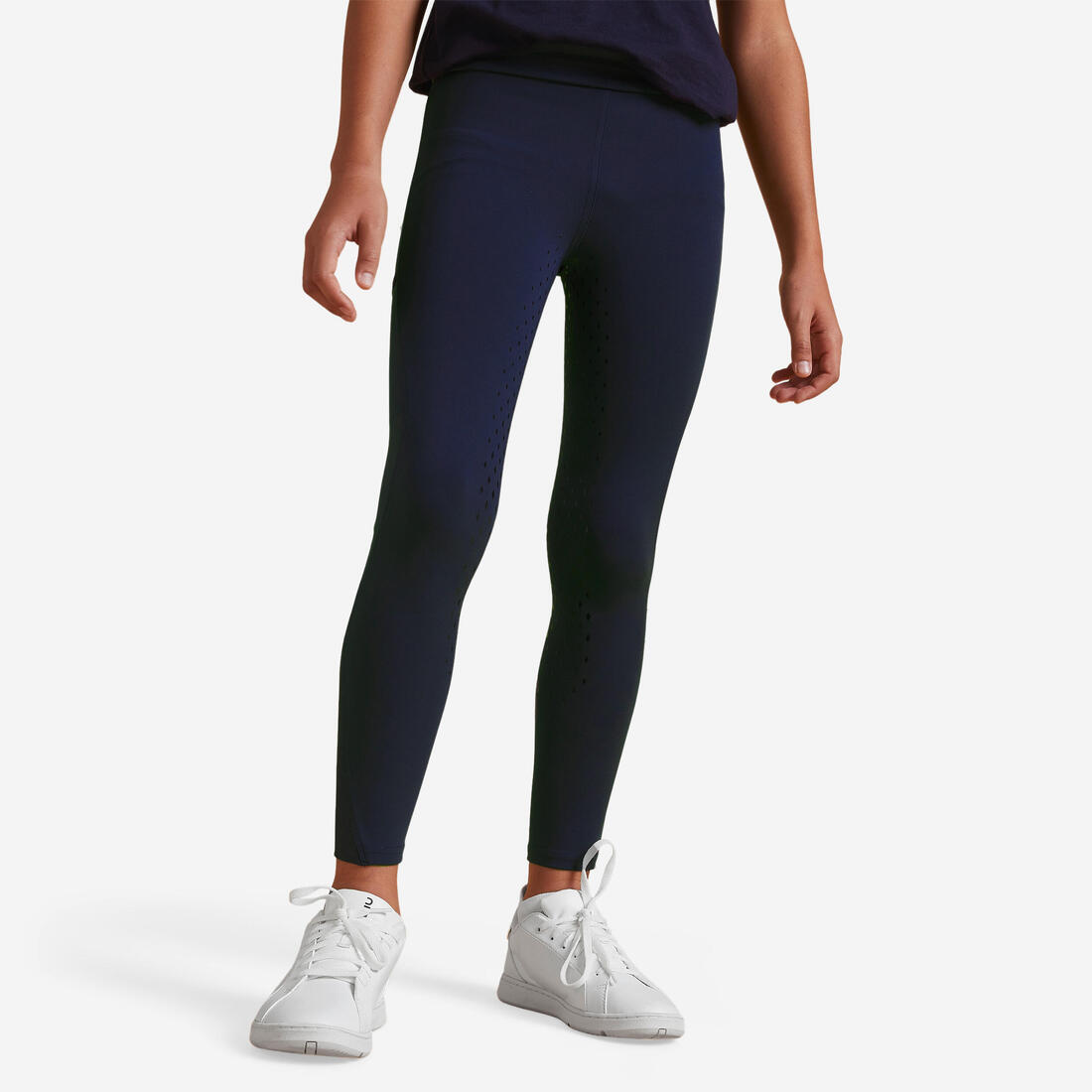 article en promo : Legging équitation fullgrip Enfant - 500 marine print