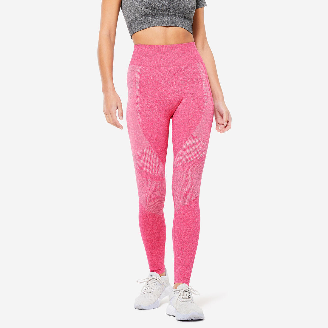 article en promo : Legging de sport taille haute sans couture avec poche de téléphone femme