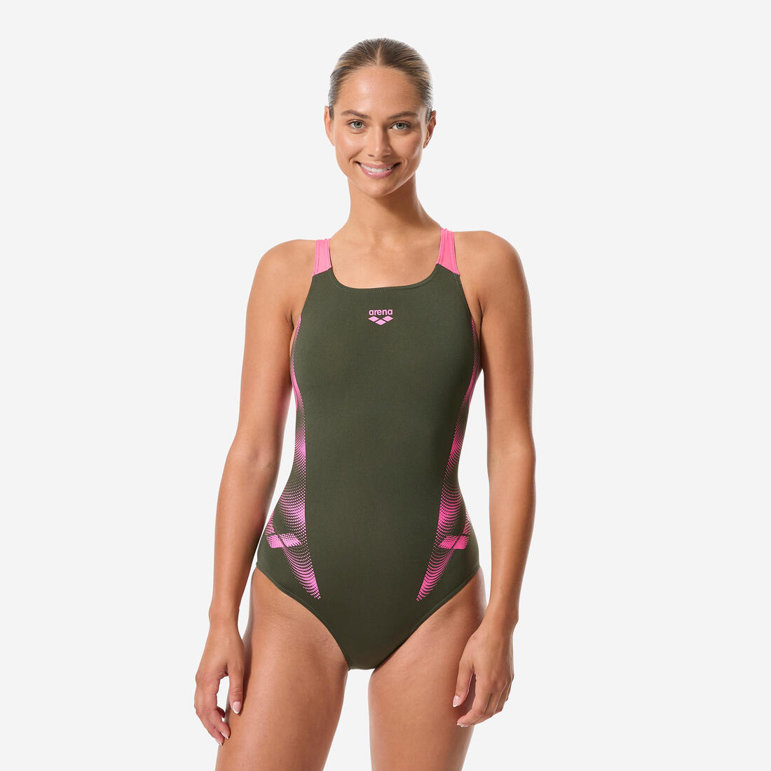 article en promo : Maillot de bain 1 pièce natation femme arena swimpro dark