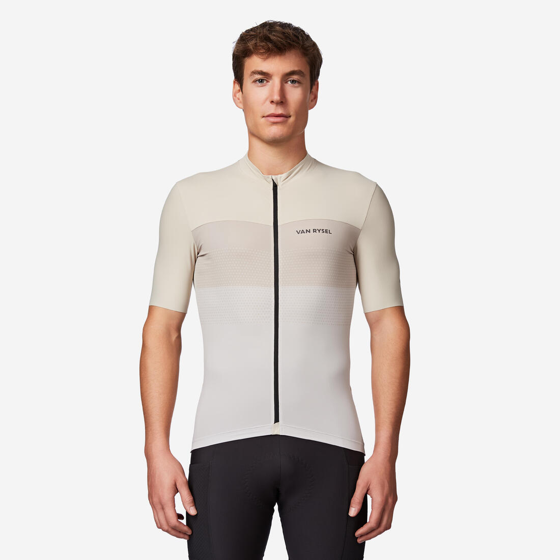 article en promo : Maillot manches courtes de vélo de route ajusté homme, EDR 2