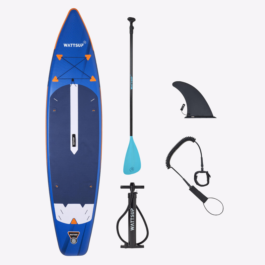 article en promo : Pack  stand up paddle silver 11'6 wattsup, 1 à 2 personnes (jusqu'à 150kg)