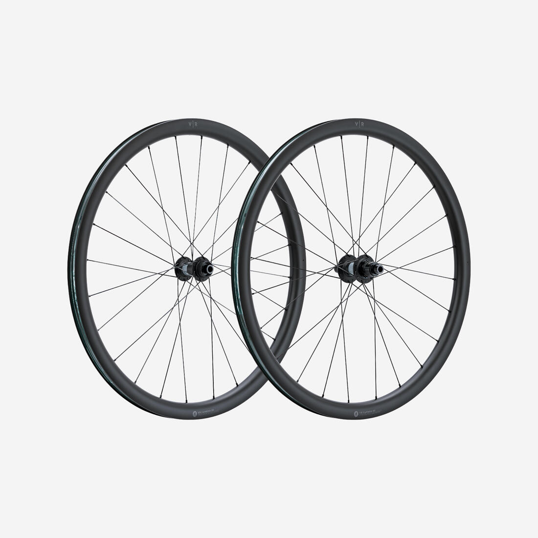 article en promo : PAIRE DE ROUES CARBONE VR 35 TUBELESS A DISC COMPATIBLE SRAM XDR