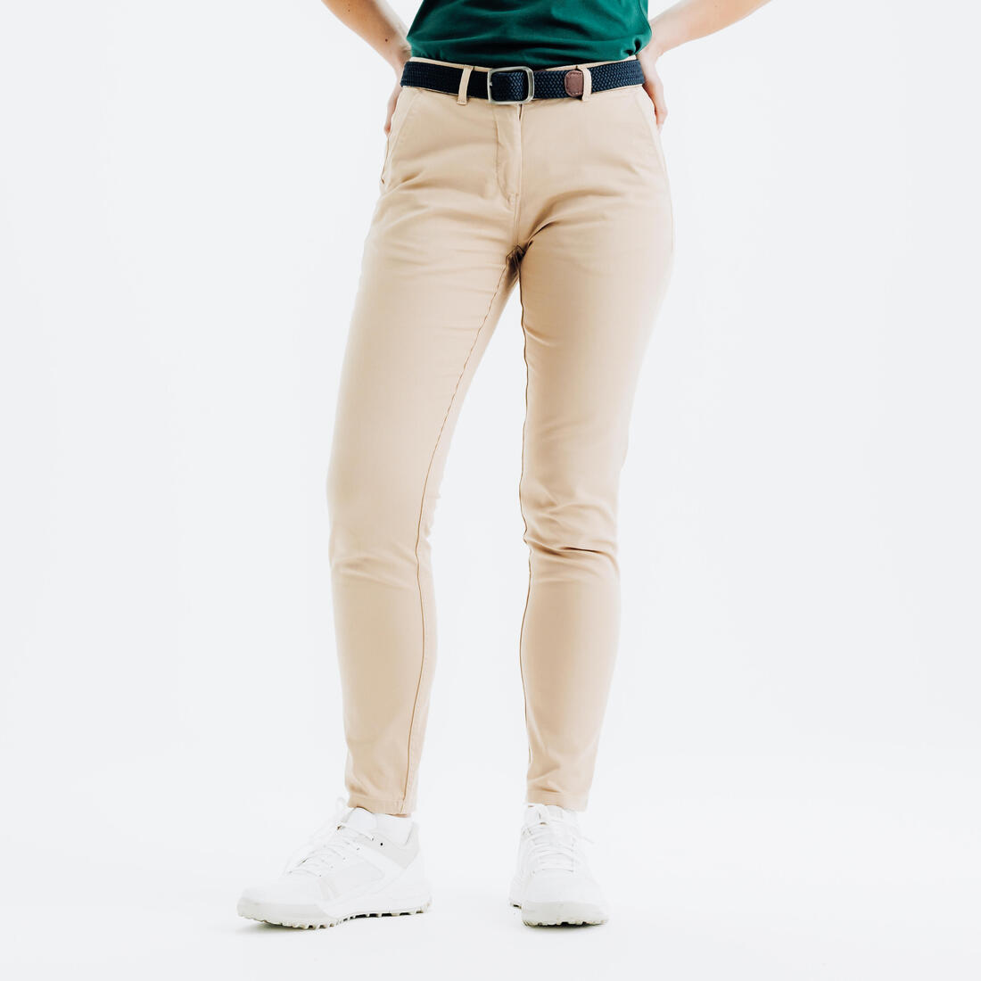 article en promo : Pantalon chino de golf coton femme, MW500