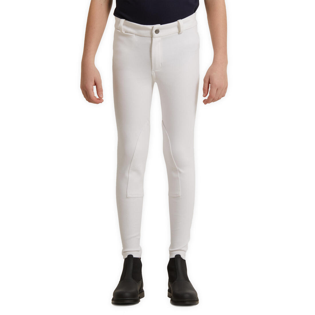 article en promo : Pantalon de concours équitation enfant - 100 blanc