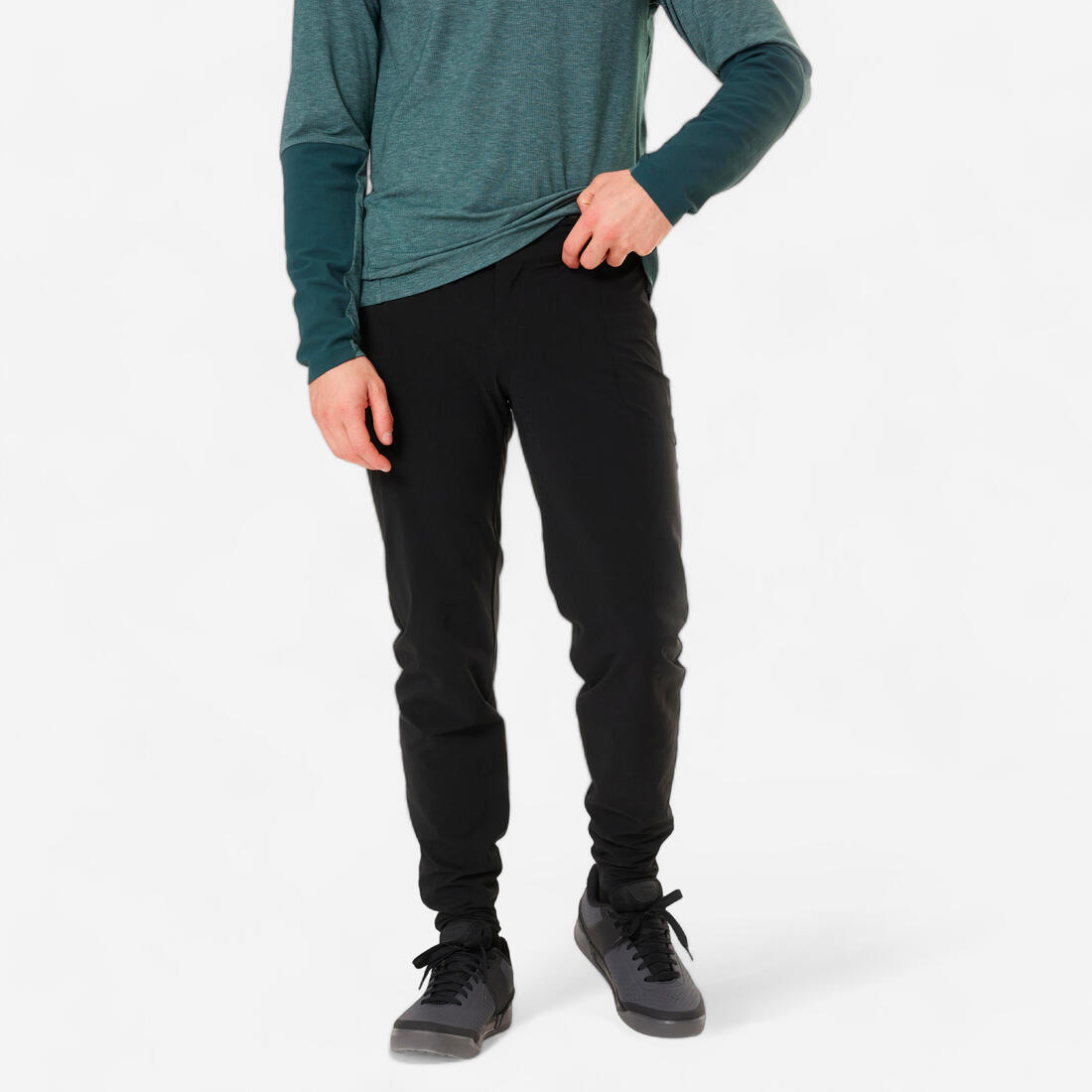 article en promo : Pantalon Vélo VTT All Mountain Léger et respirant Temps Chaud Unisexe - Noir