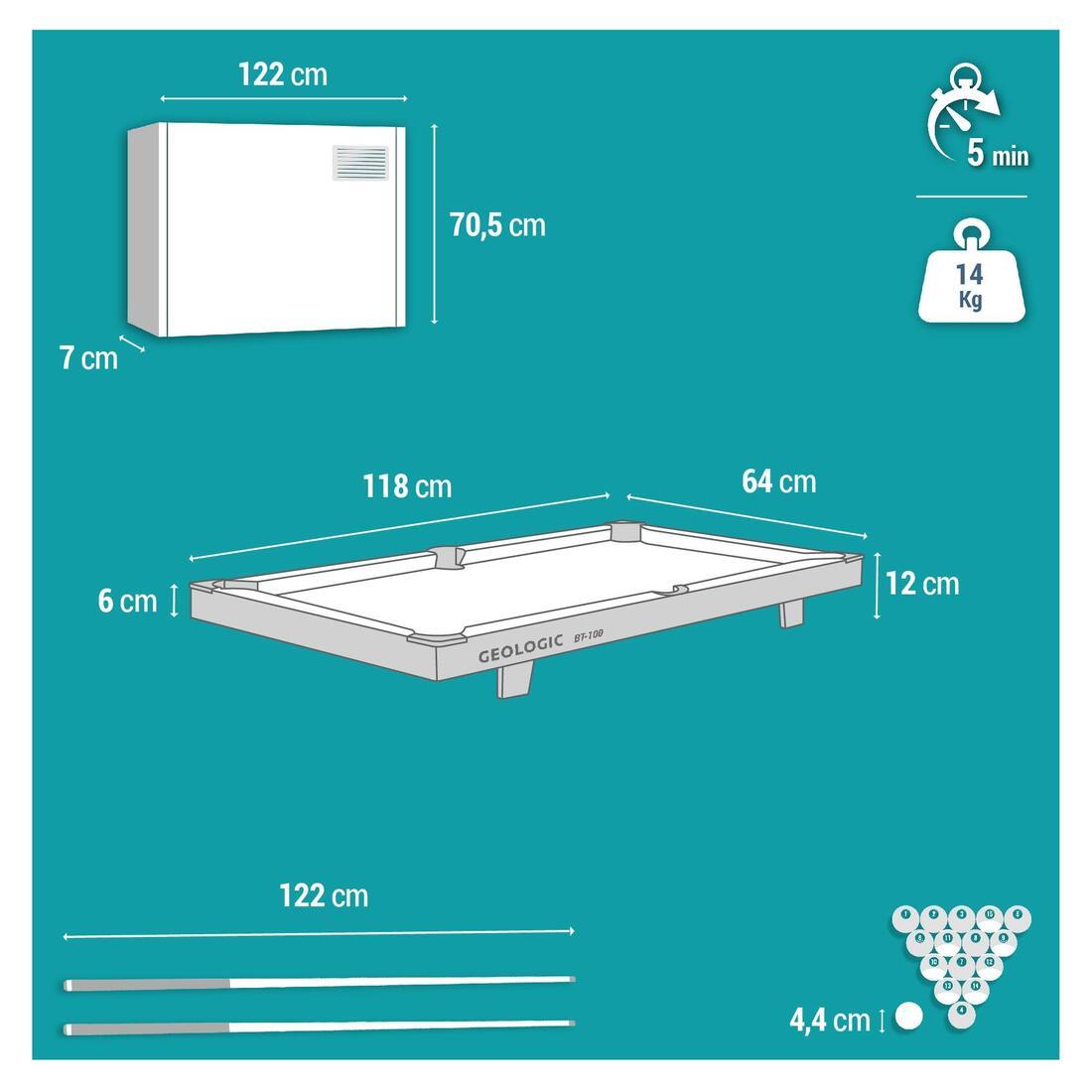 article en promo : Plateau de billard bt 100 us