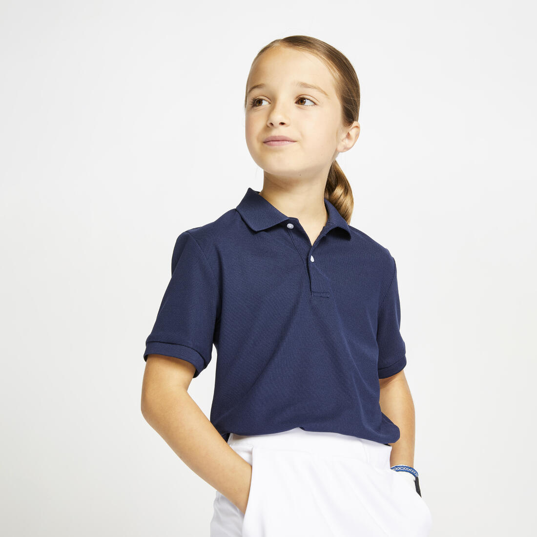 article en promo : Polo de golf manches courtes enfant mw500