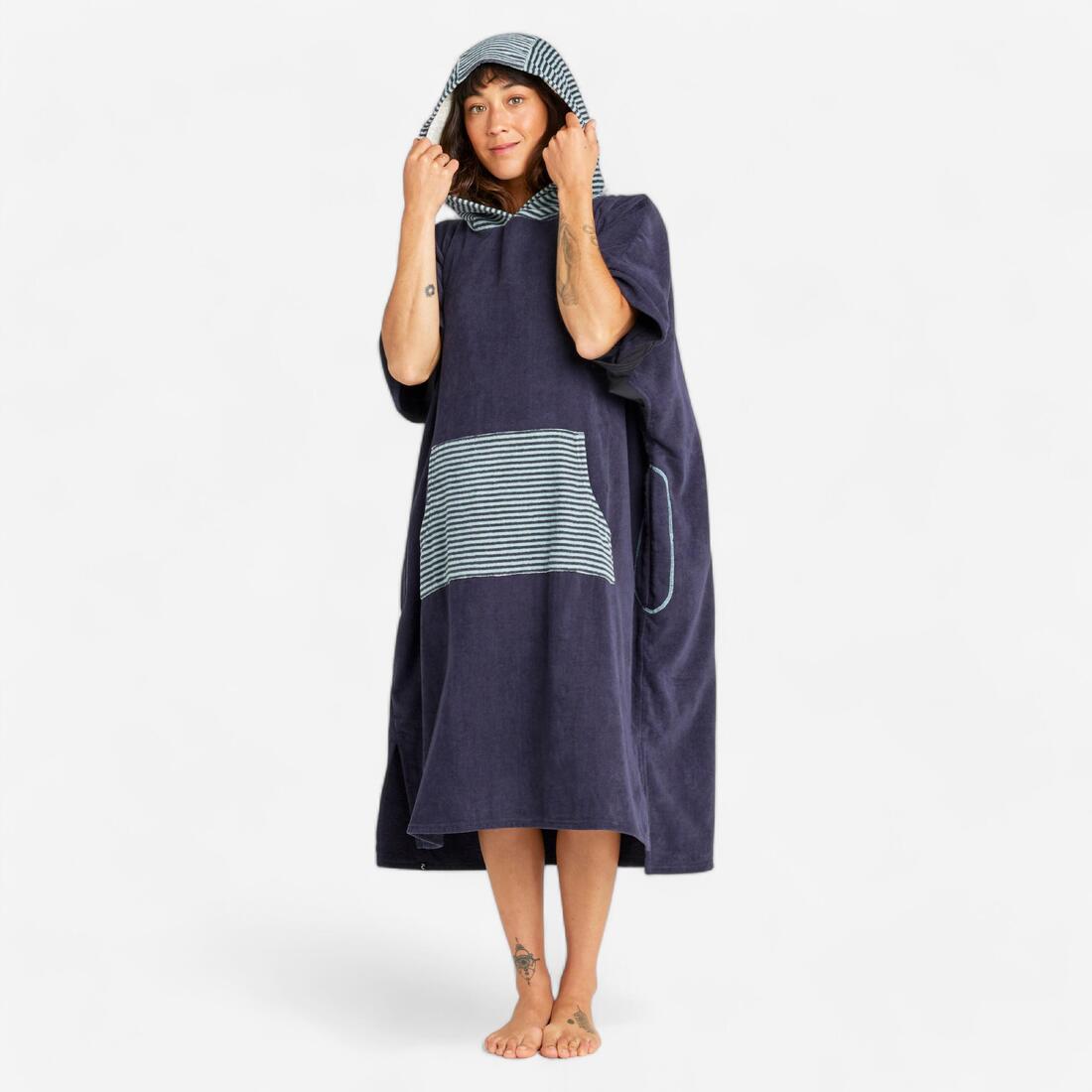 article en promo : Poncho de plage surf adulte à partir de 150 cm, 900 fish