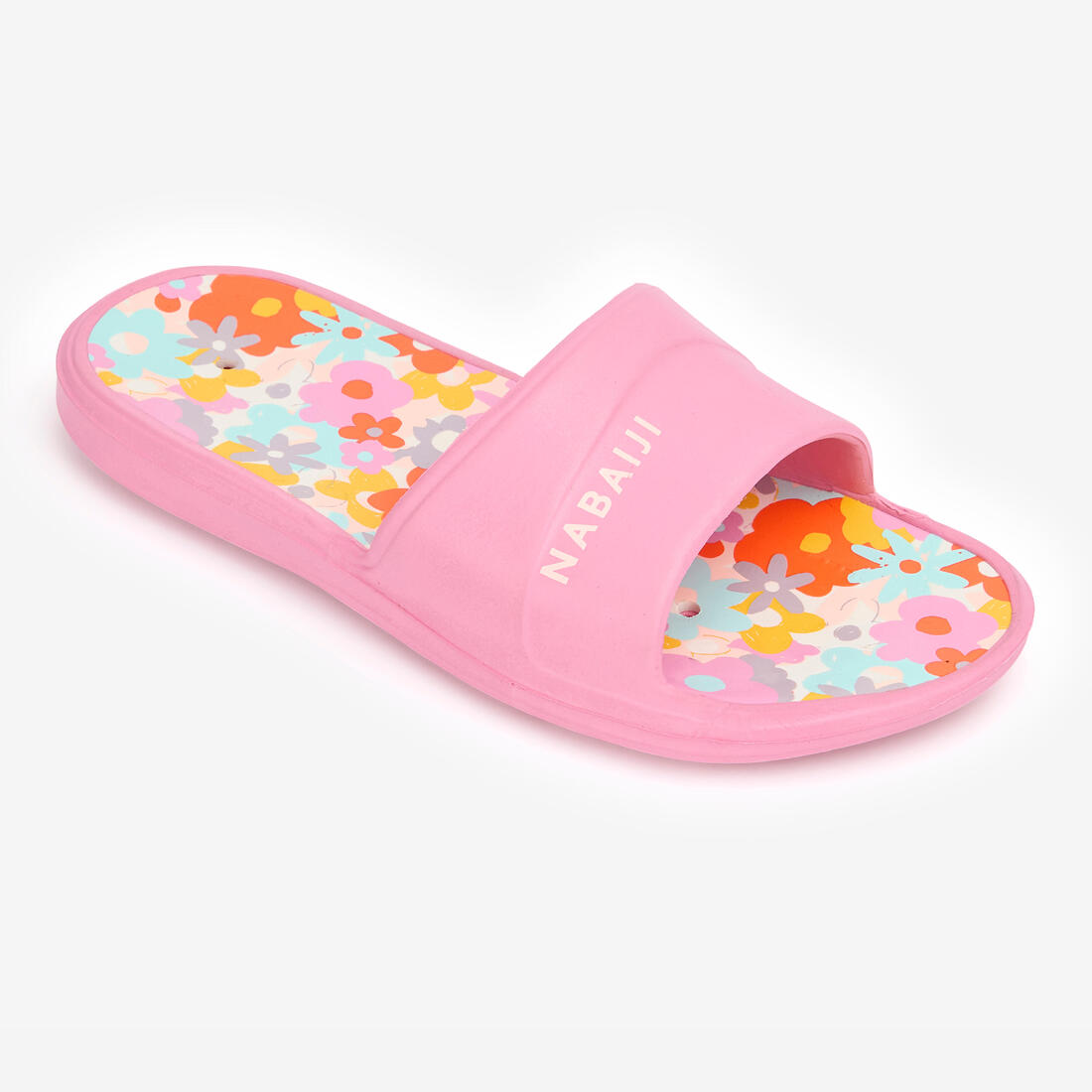article en promo : Sandale claquette piscine enfant slap 500 print derby