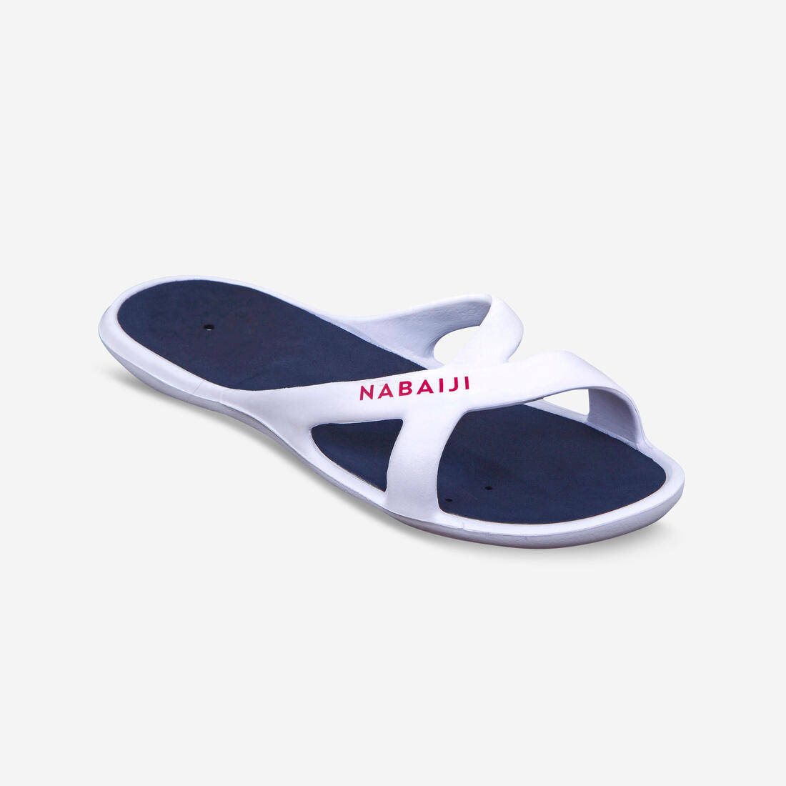 article en promo : Sandales de piscine - slap 500 - blanc bleu