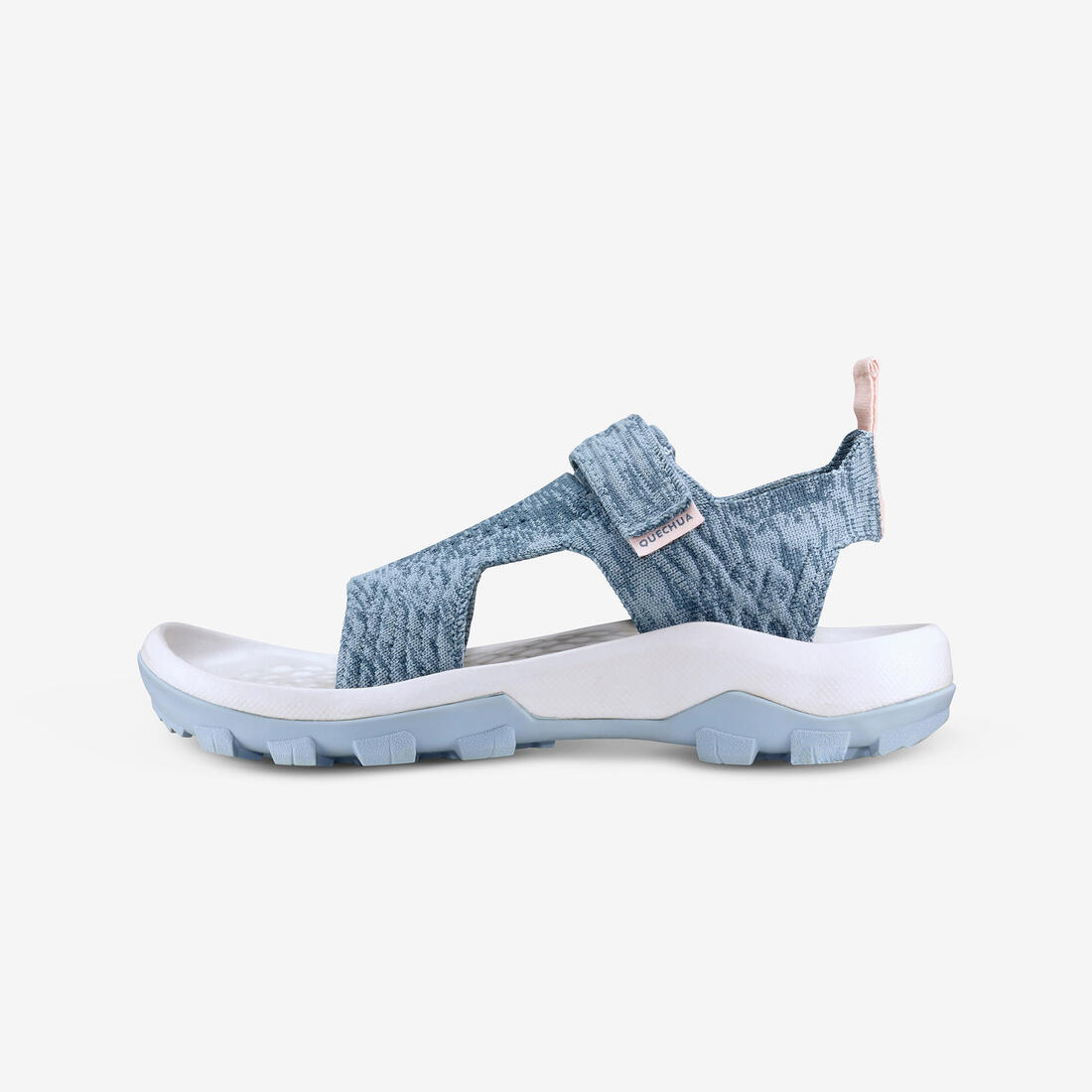 article en promo : Sandales de randonnée confortables à scratch 28 au 39 enfant, nh500 gris