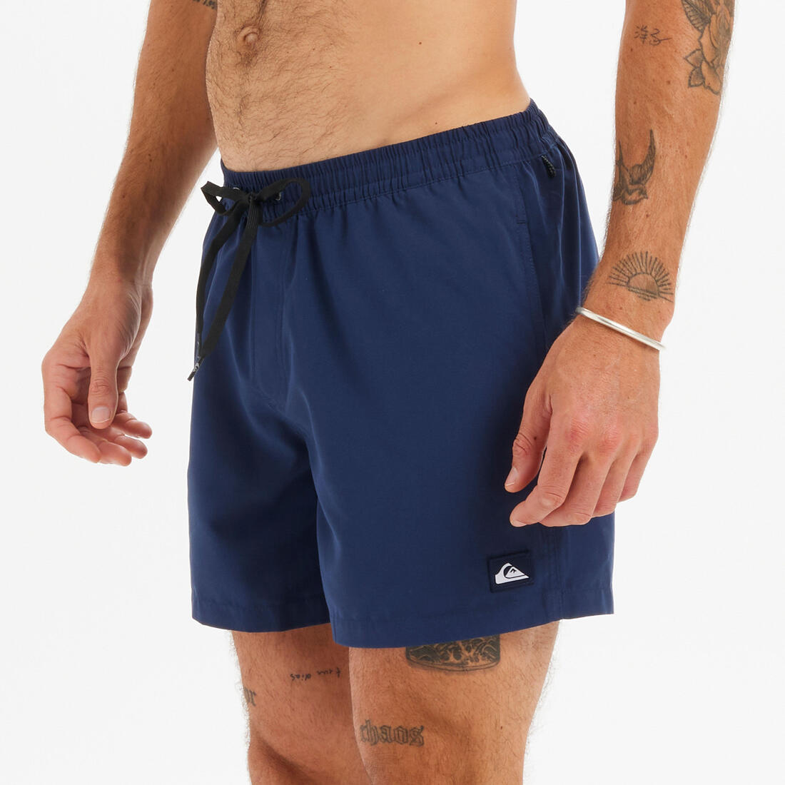 article en promo : Short de bain court homme - volley bleu marine
