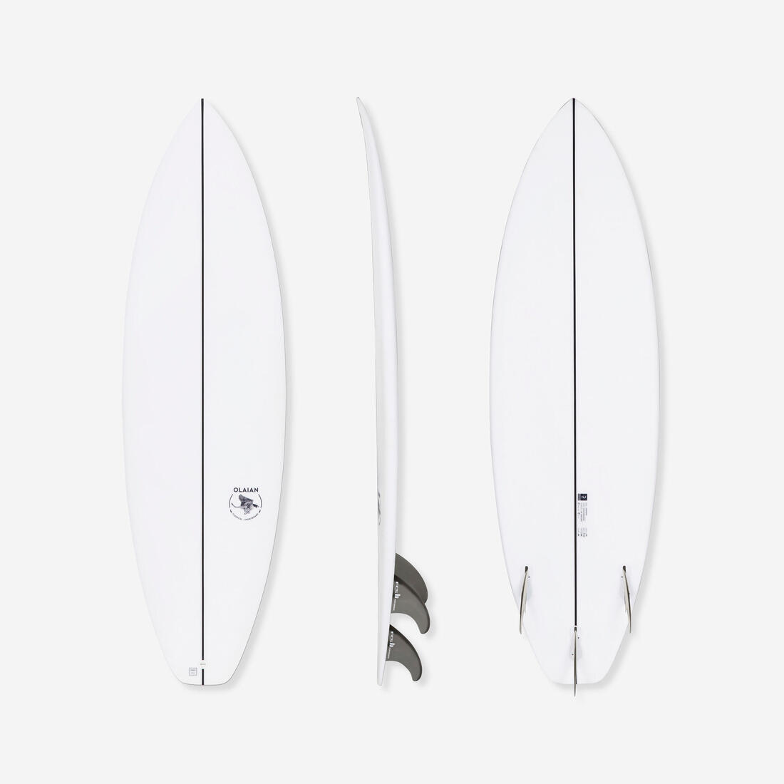 article en promo : Shortboard 900 5'10" 30 l . livrée avec 3 ailerons fcs2