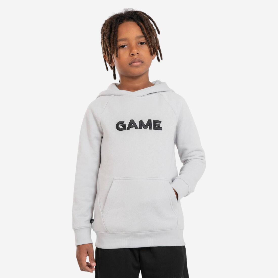 article en promo : SWEAT DE BASKETBALL A CAPUCHE ENFANT - H100