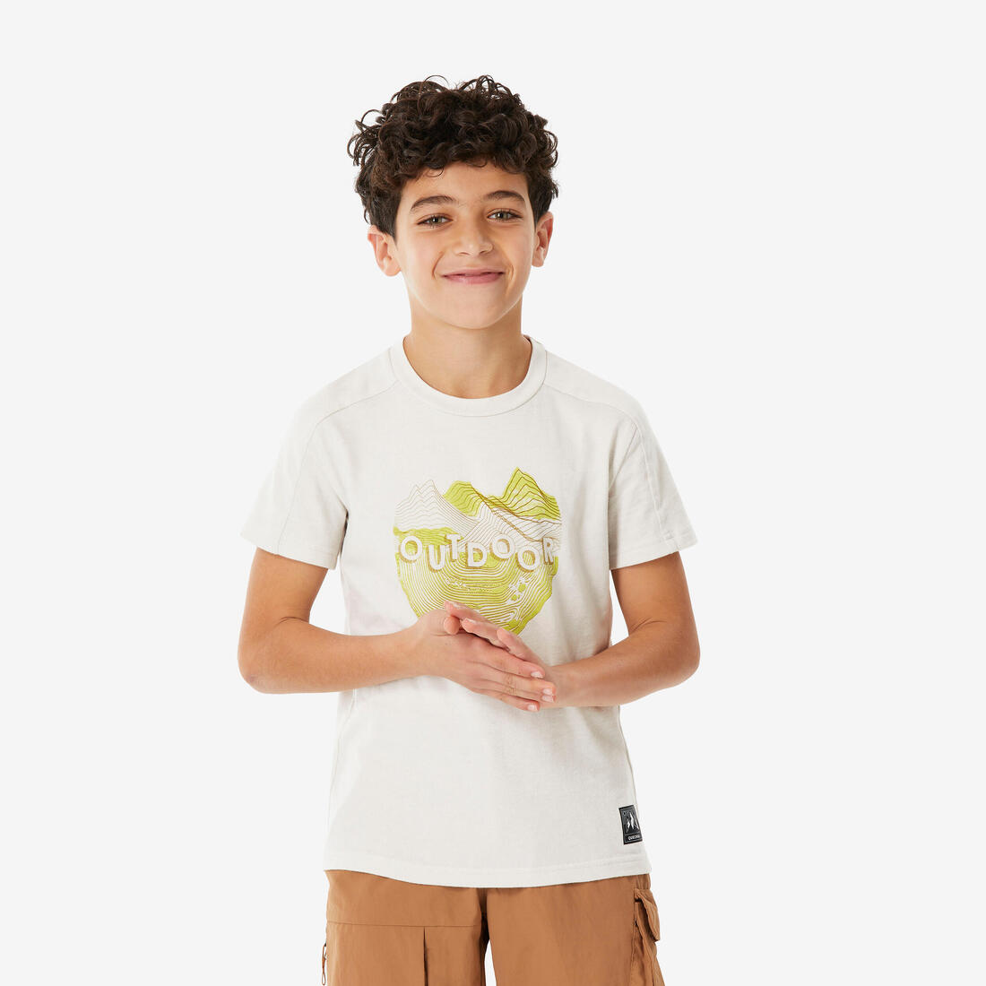 article en promo : T-shirt de randonnée 7-15 ans enfant, NH100 twin