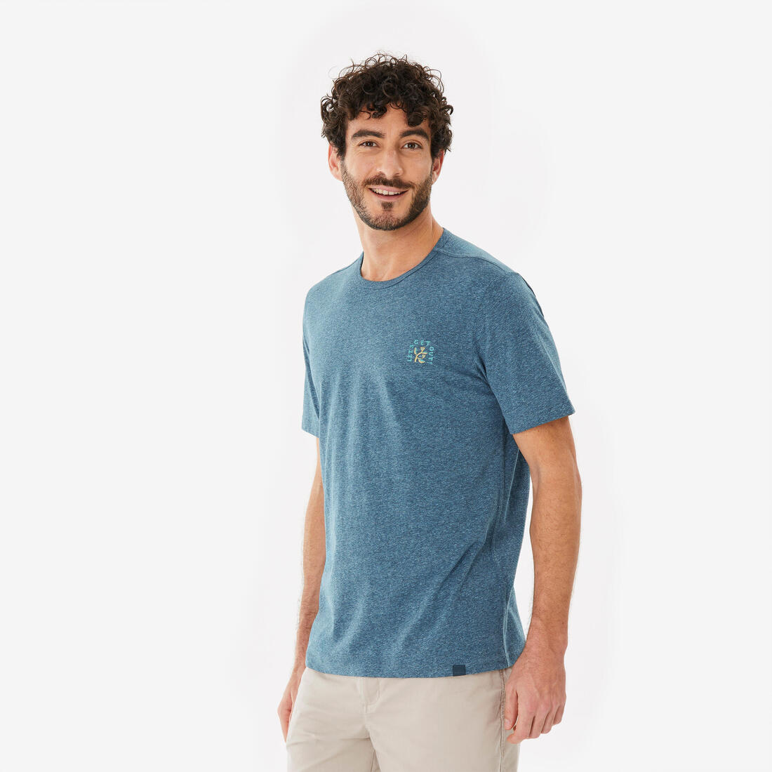 article en promo : T-shirt de randonnée manches courtes homme, NH100