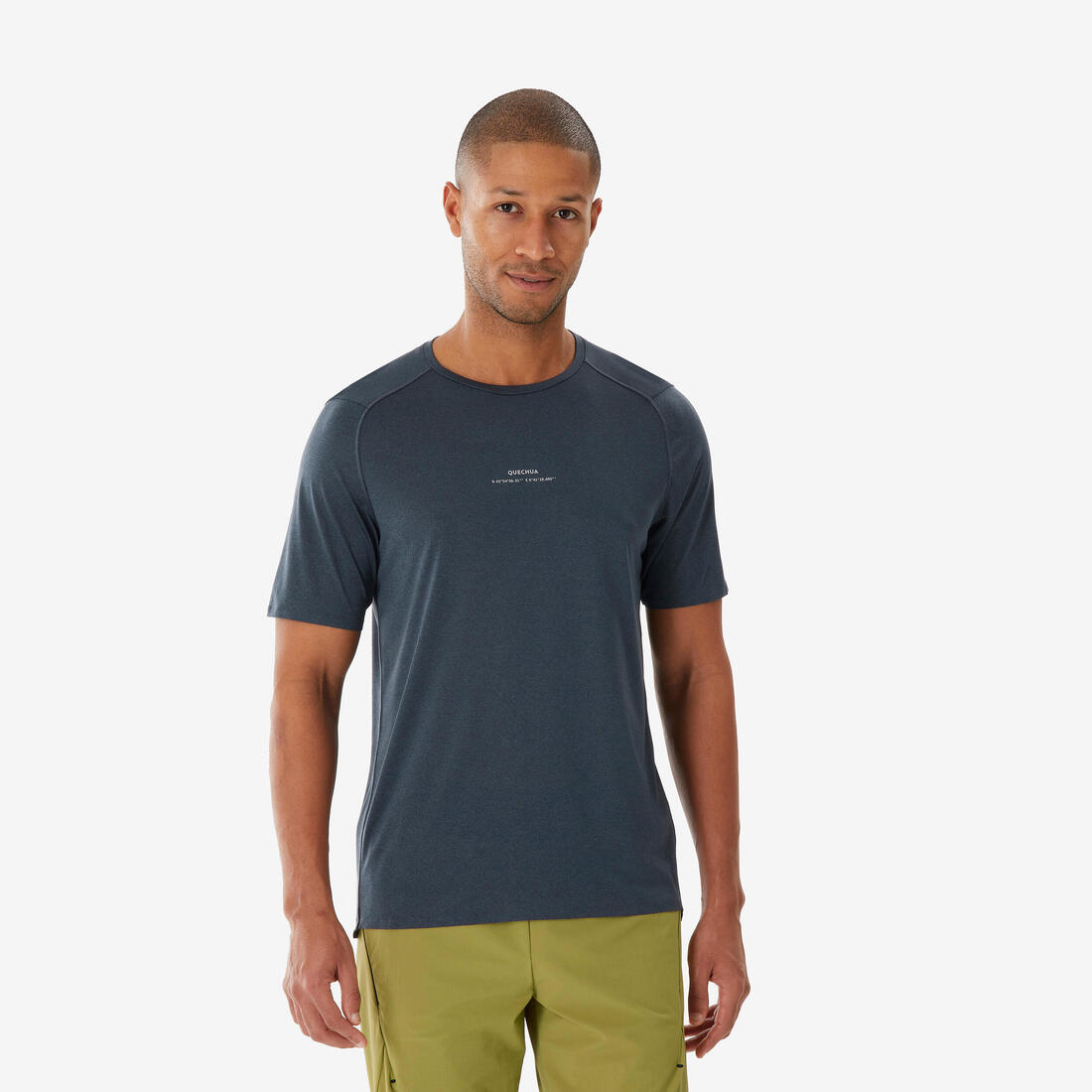 article en promo : T-shirt de randonnée manches courtes - mh500 - homme