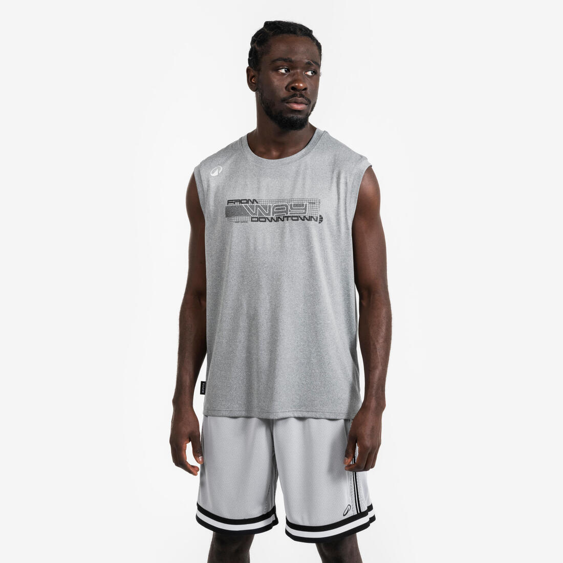 article en promo : T-SHIRT / MAILLOT SANS MANCHE DE BASKETBALL HOMME TS500 BLEU NEW YORK