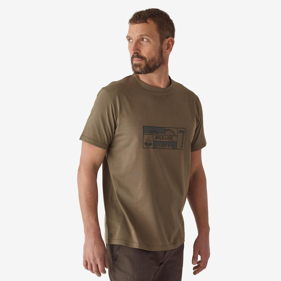 article en promo : T-shirt manches courtes  coton 100 cerf