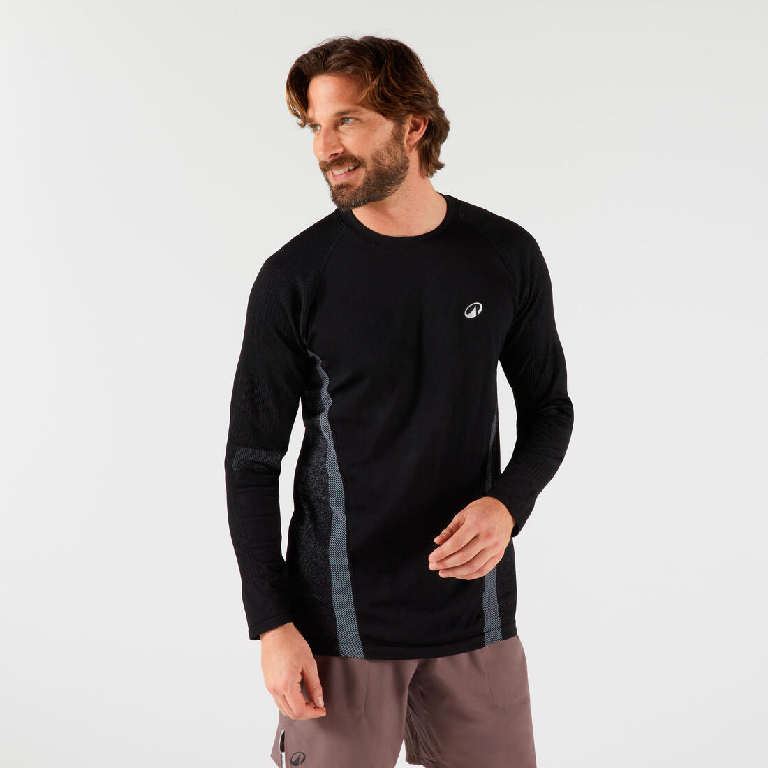 article en promo : T-shirt tennis manches longues homme - blanc cassé