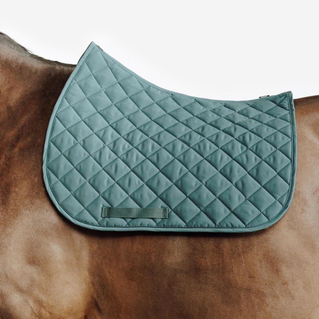 article en promo : Tapis de selle équitation cheval - 100 marine